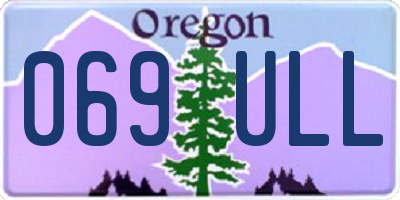 OR license plate 069ULL