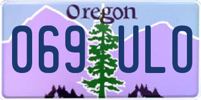 OR license plate 069ULO