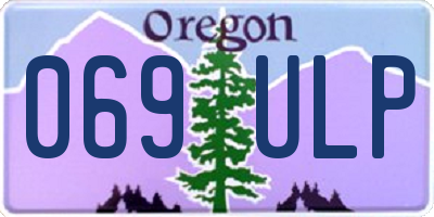 OR license plate 069ULP