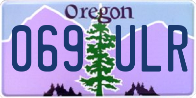 OR license plate 069ULR
