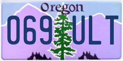 OR license plate 069ULT