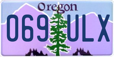 OR license plate 069ULX