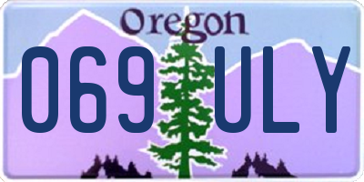 OR license plate 069ULY