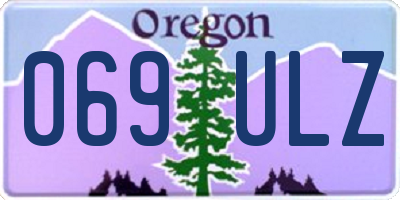 OR license plate 069ULZ