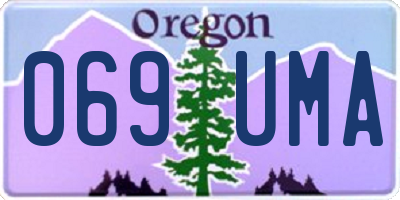 OR license plate 069UMA