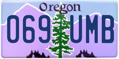 OR license plate 069UMB
