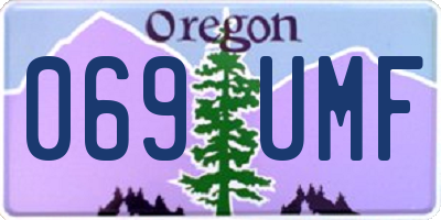 OR license plate 069UMF