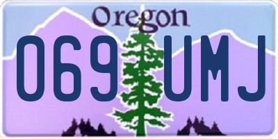 OR license plate 069UMJ