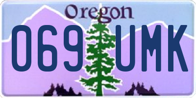 OR license plate 069UMK