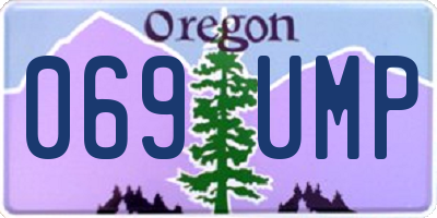 OR license plate 069UMP