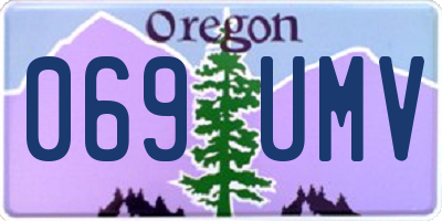 OR license plate 069UMV