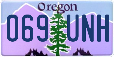 OR license plate 069UNH