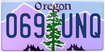 OR license plate 069UNQ
