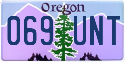 OR license plate 069UNT