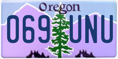 OR license plate 069UNU