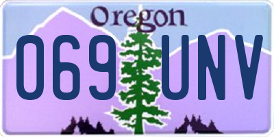 OR license plate 069UNV