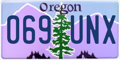 OR license plate 069UNX