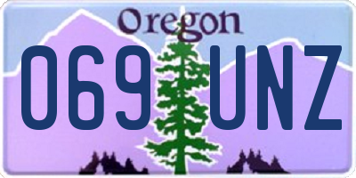OR license plate 069UNZ