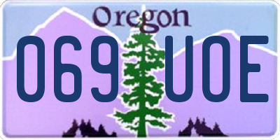 OR license plate 069UOE