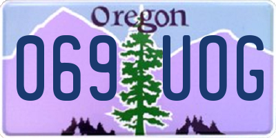 OR license plate 069UOG