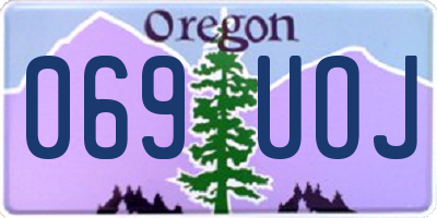 OR license plate 069UOJ