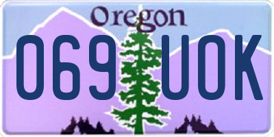 OR license plate 069UOK