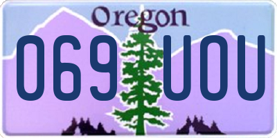 OR license plate 069UOU
