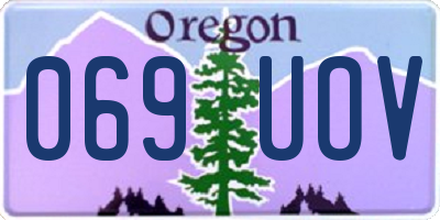 OR license plate 069UOV
