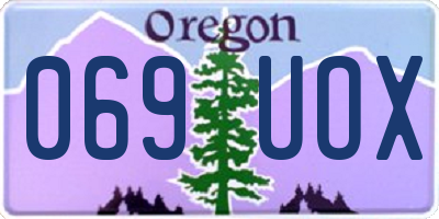 OR license plate 069UOX