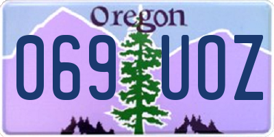 OR license plate 069UOZ