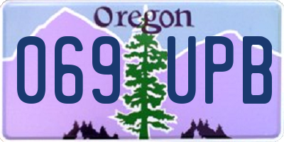OR license plate 069UPB