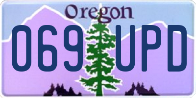 OR license plate 069UPD