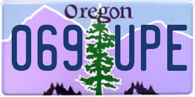 OR license plate 069UPE