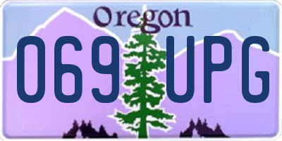 OR license plate 069UPG