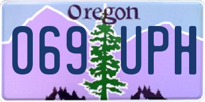OR license plate 069UPH
