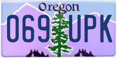 OR license plate 069UPK