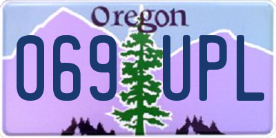 OR license plate 069UPL