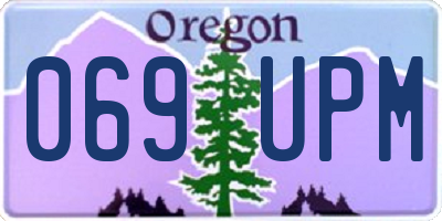 OR license plate 069UPM