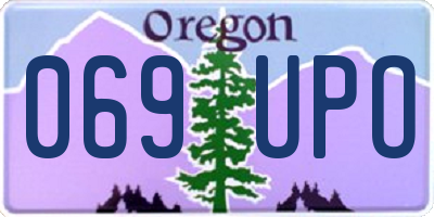 OR license plate 069UPO