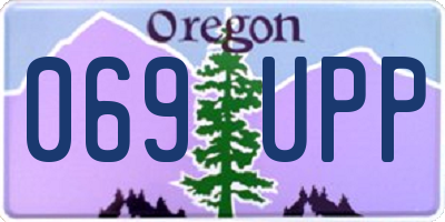 OR license plate 069UPP