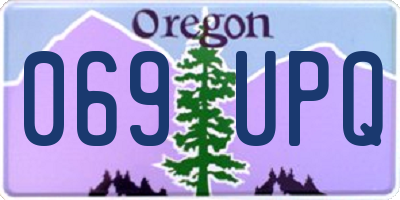 OR license plate 069UPQ