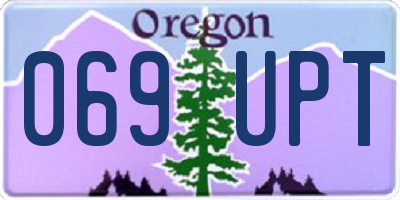 OR license plate 069UPT