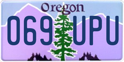 OR license plate 069UPU