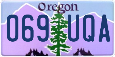 OR license plate 069UQA