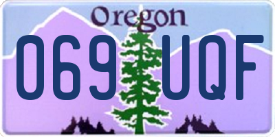 OR license plate 069UQF