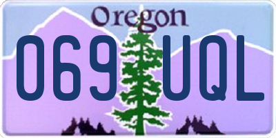 OR license plate 069UQL