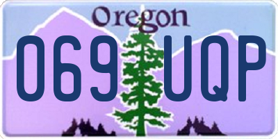 OR license plate 069UQP