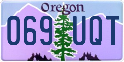 OR license plate 069UQT