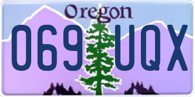OR license plate 069UQX