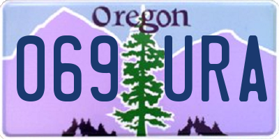 OR license plate 069URA